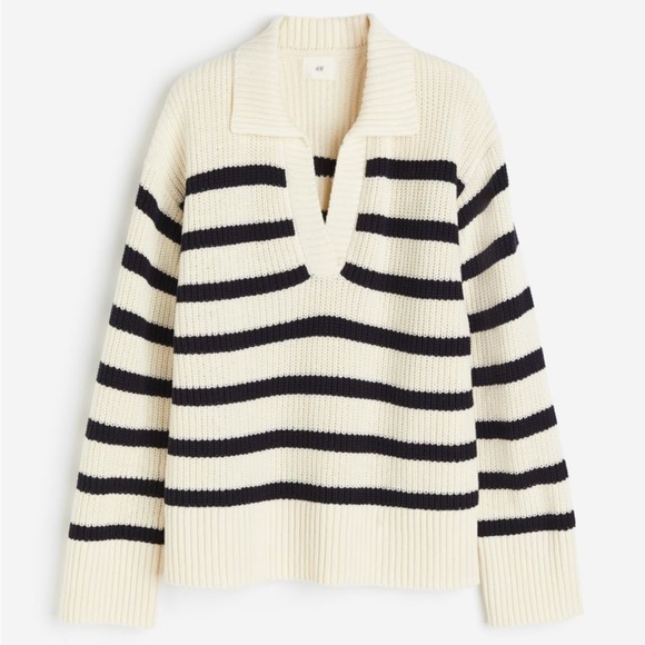 NWT rib knit striped sweater - Picture 4 of 4